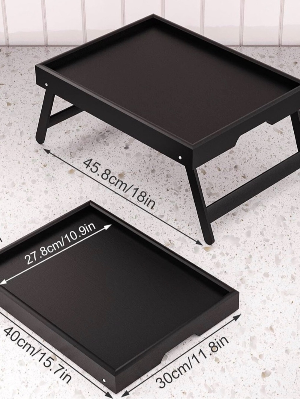Black Folding Snack Tray - Home Party Supplies